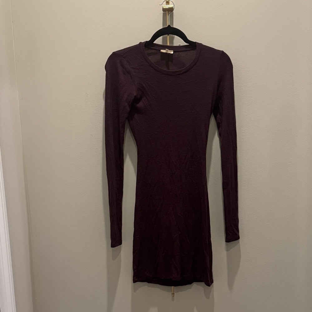 Wilfred Deep Burgundy Long Sleeve Dress
